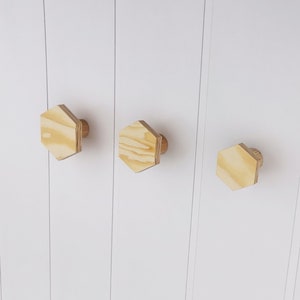 Wood wall hangers, pine wood hexagon hook, modern coat rack, curved plywood hook, modern wood hanger, decorative hooks for clothes.