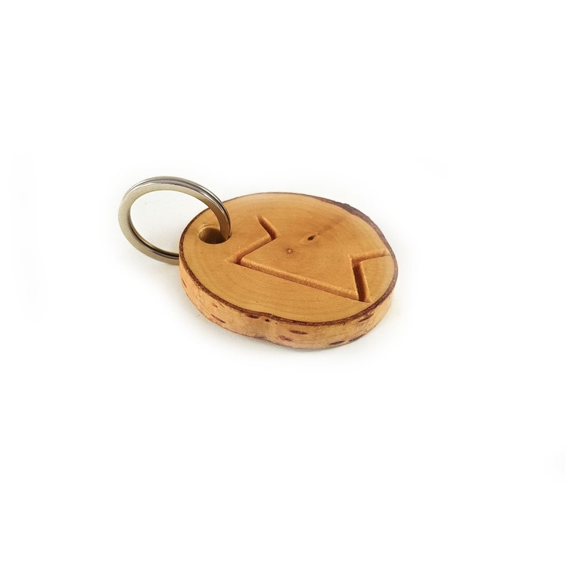 Key Ring Rune Nordic Runes Keychain, More Variations, Custom Wood Slice Keyring ...