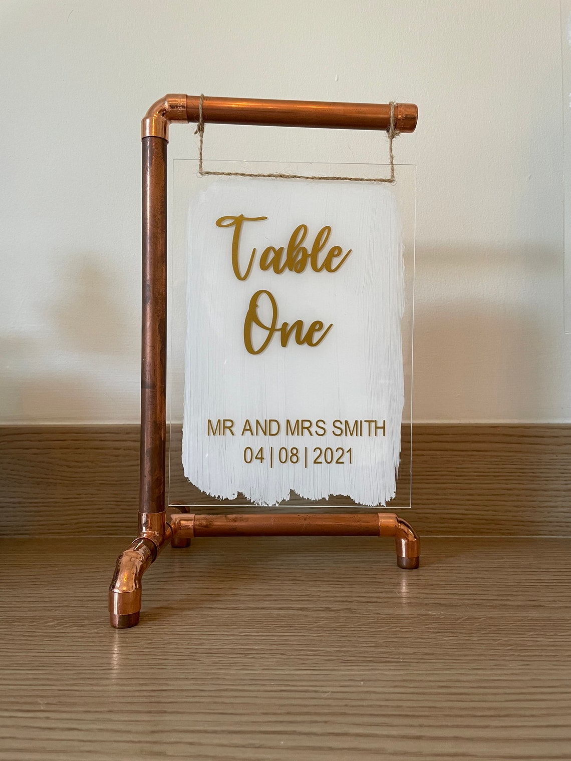 Copper Table Holder Stand 30x20cm Etsy