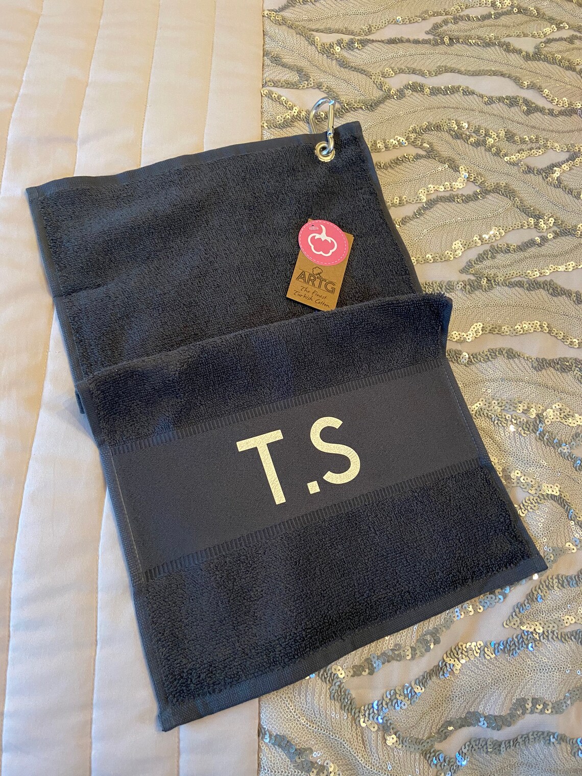 Personalised Golf Towel Golfing Towel Clip On Towel Etsy