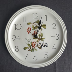 Dugena Kitchen Clock Wall Clock Ceramic wall clock kitchen clock/Italian Ceramic Wall Round Clock / Kitchen Clock