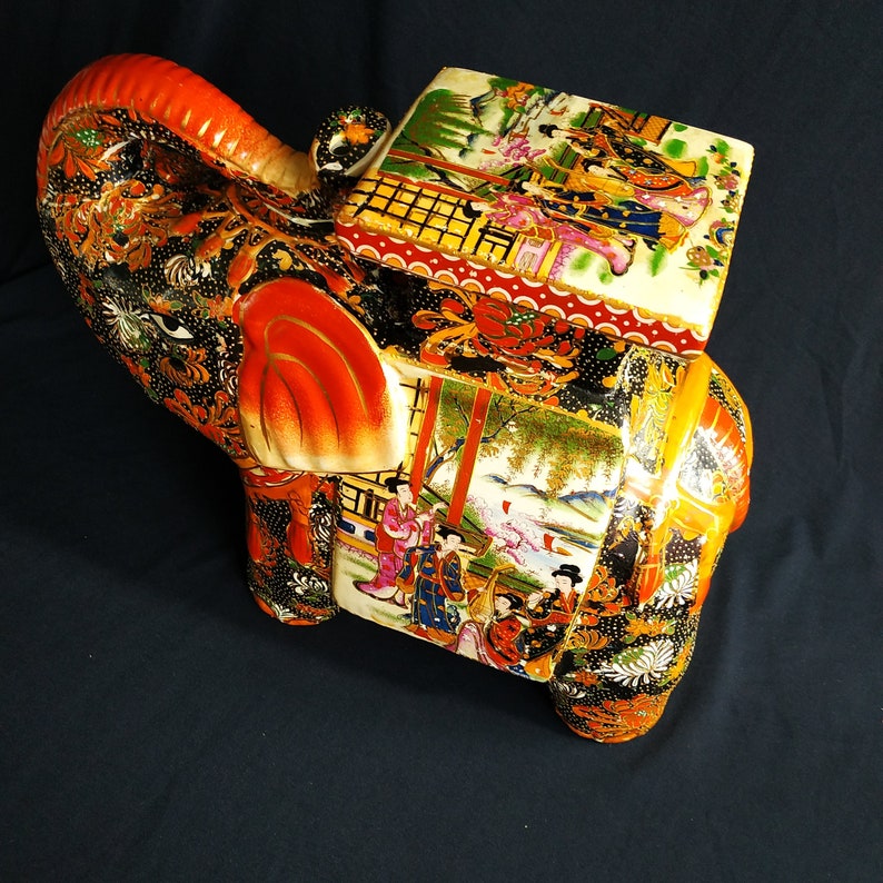 Elephant Statue.vintage Elephant25cm. Ceramic Elephant Ornament