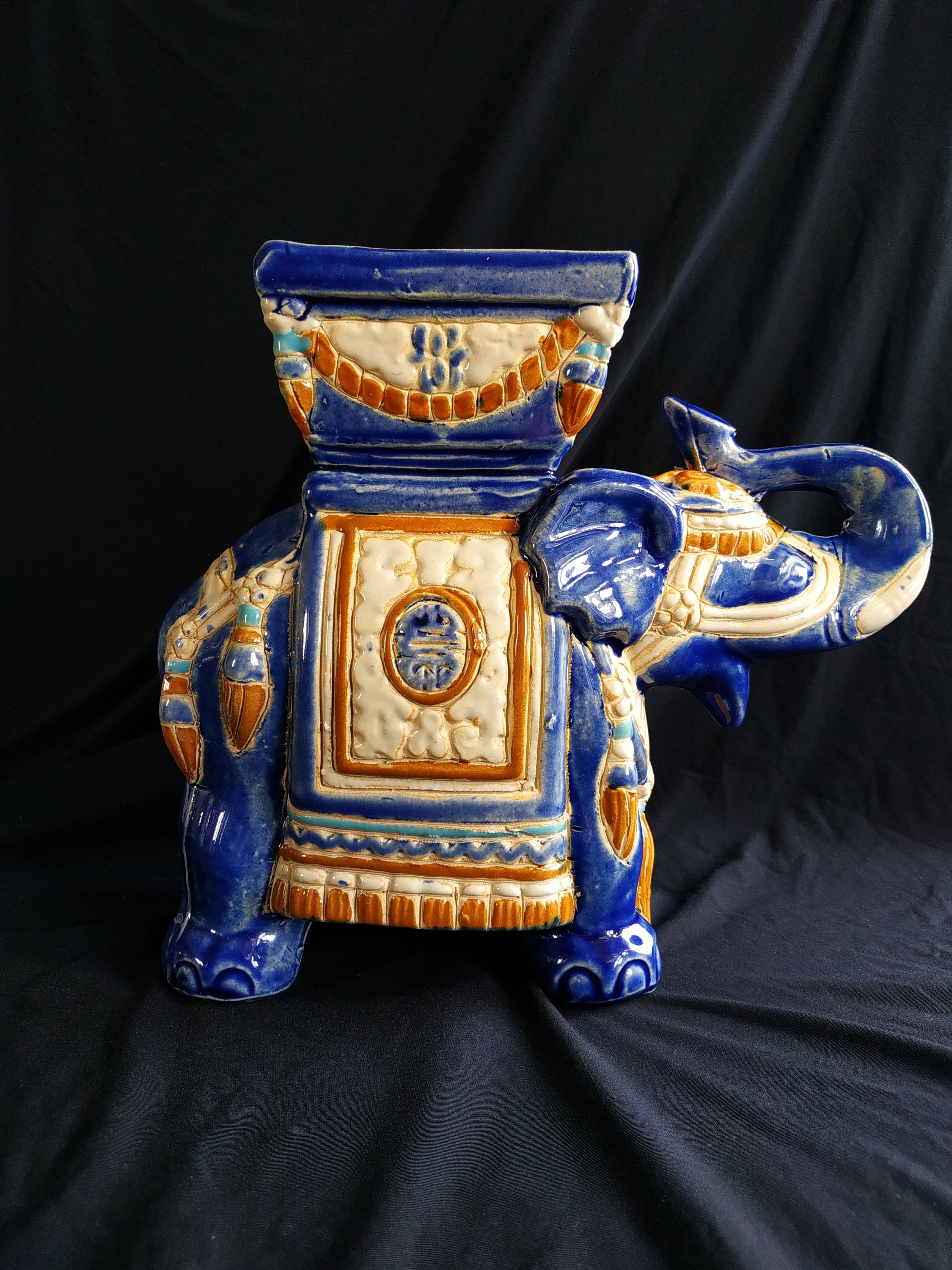 ★BLUE ELEPHANT★ BIN ivory Blue Elephant- BIN ivory – Danzzac