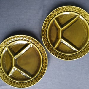 Vintage Serraquemines France Fondue Plates, Set of 2