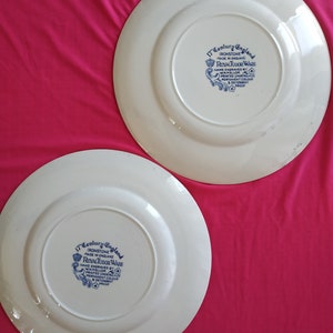 Antique Royal Tudor Plate Porcelain /2 Royal Tudor Ware borden gemerkt W.N. Mellor Ironstone made in England image 4