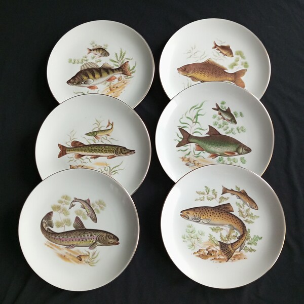 Vintage Fish Plate Etsy