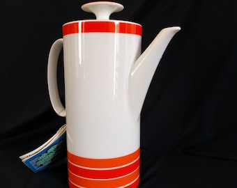 Vintage Thomas Germany Teapot/Thomas Germany-Rosenthal Group,Carousel by THOMAS. Germany, 1970s.