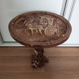 Antique Chinese Bone Resin Opium Table
