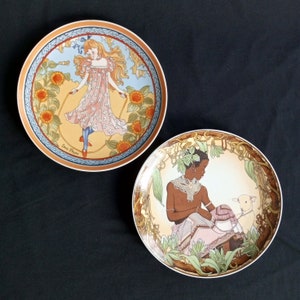 66 Plate series Unicef Children of the World from 1980 Villeroy@Boch 2 pieces