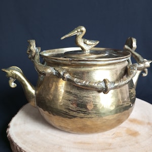 Wonderful brass double nose. Interesting shape, Home decoration, great gift.