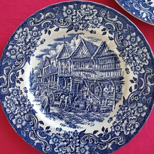 Antique Royal Tudor Plate Porcelain /2 Royal Tudor Ware borden gemerkt W.N. Mellor Ironstone made in England image 2