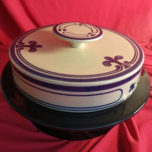Rosenthal Siena Blue Rarity, Large Soup Tureen.Bjorn Wiinblad, Rosenthal Studio Line,ceramic bowl , ceramic tureen,dessert, salad,