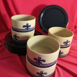 Rosenthal Siena Blue Rarity, Bjorn Wiinblad, Rosenthal Studio Line,(12 items)ceramic bowl , ceramic tureen,dessert, salad,