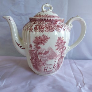 VILLEROY & BOCH/Vintage Porcelain Teapot by Villeroy Boch