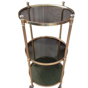 Italian Art Deco Serving Trolley.Side table - Bar Serving Trolley  Glass, Lucite, Metal Italy - Art Deco - 1960-1970