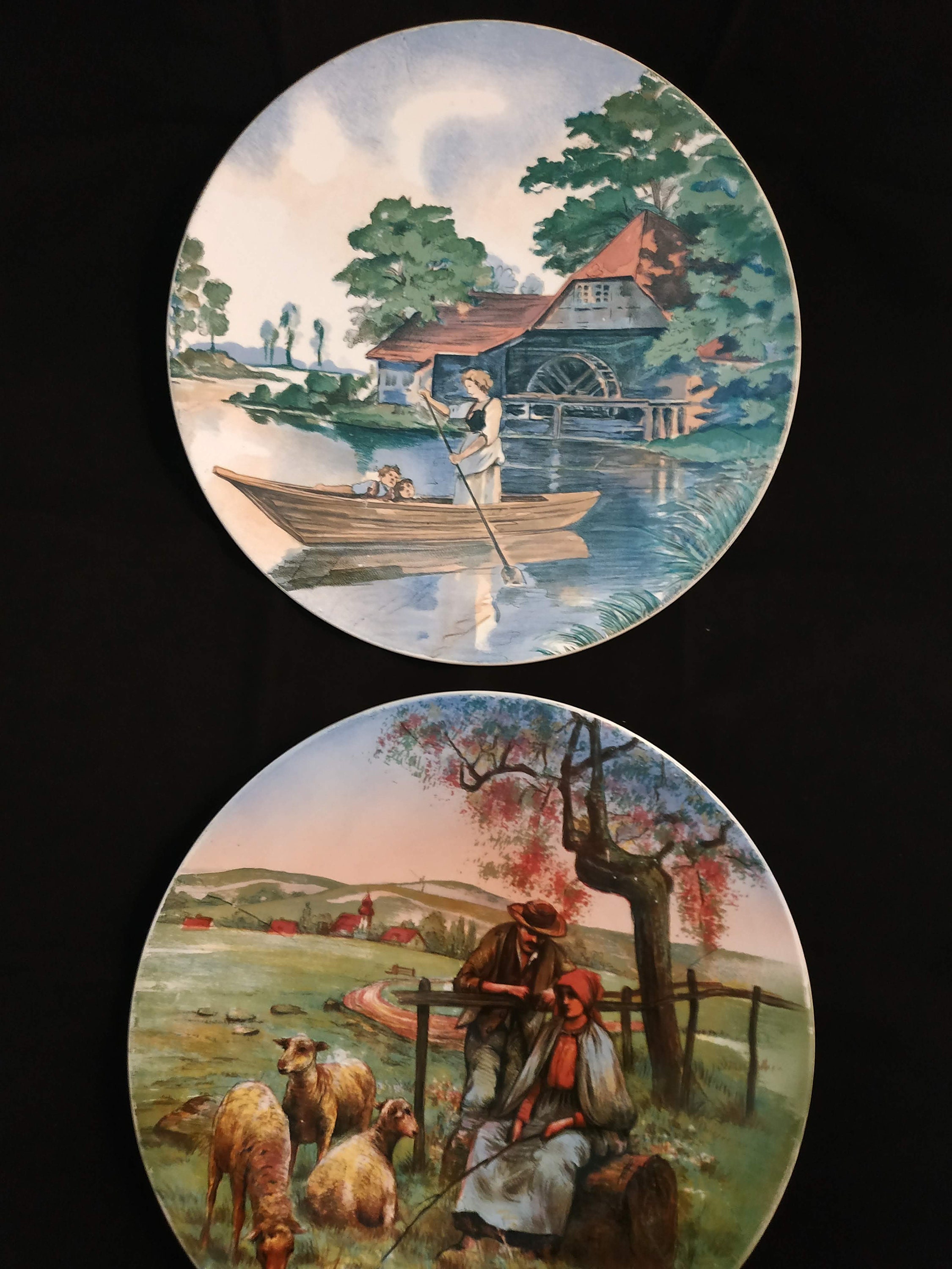 Villeroy & Boch Vintage 2 Platter Wall Plate Wallerfangen Made in Saar  Basin - Etsy