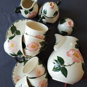 Villeroy and Boch - Wild rose - service for 15 items. Villeroy & Boch cups with saucer and coffee pot and teapot.