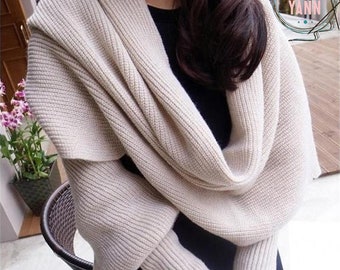 shawl wrap with sleeves