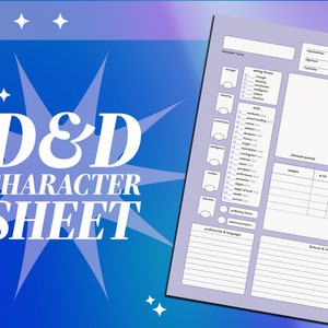 D&D 5e Character Sheet | PDF Download | Print Version