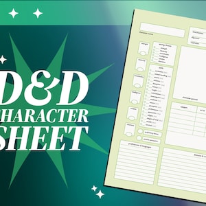 D&D 5e Character Sheet | PDF Download | Print Version