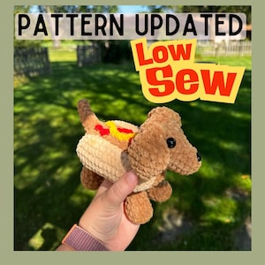 crochet Hot Dog dauchsund pattern