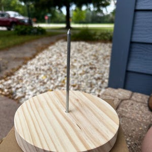 Large wooden Crochet plush stand