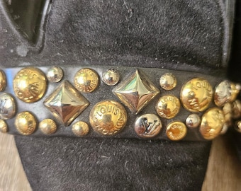 Authentic Vintage Louis Vuitton flats with studs