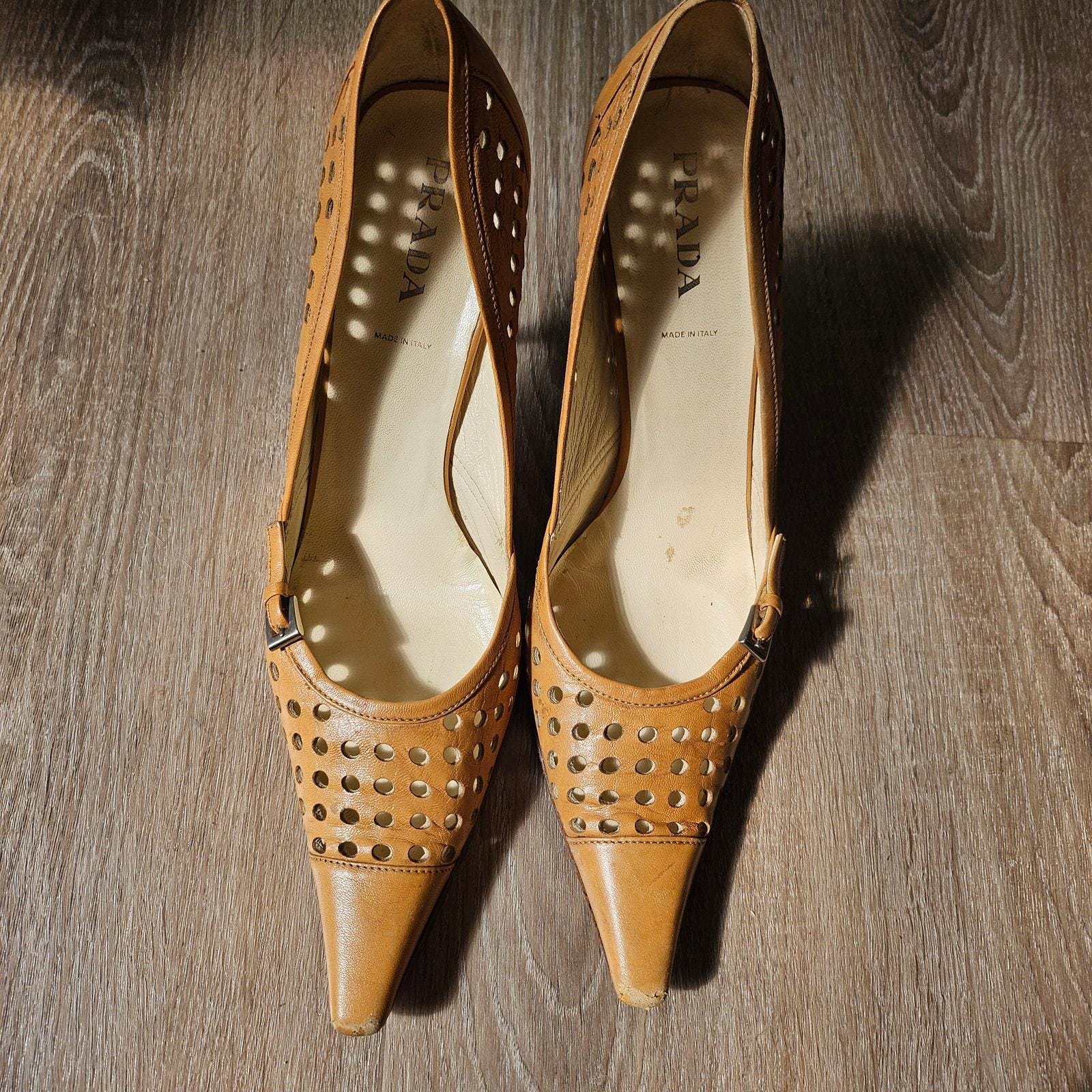 Prada Heels 38 - Etsy
