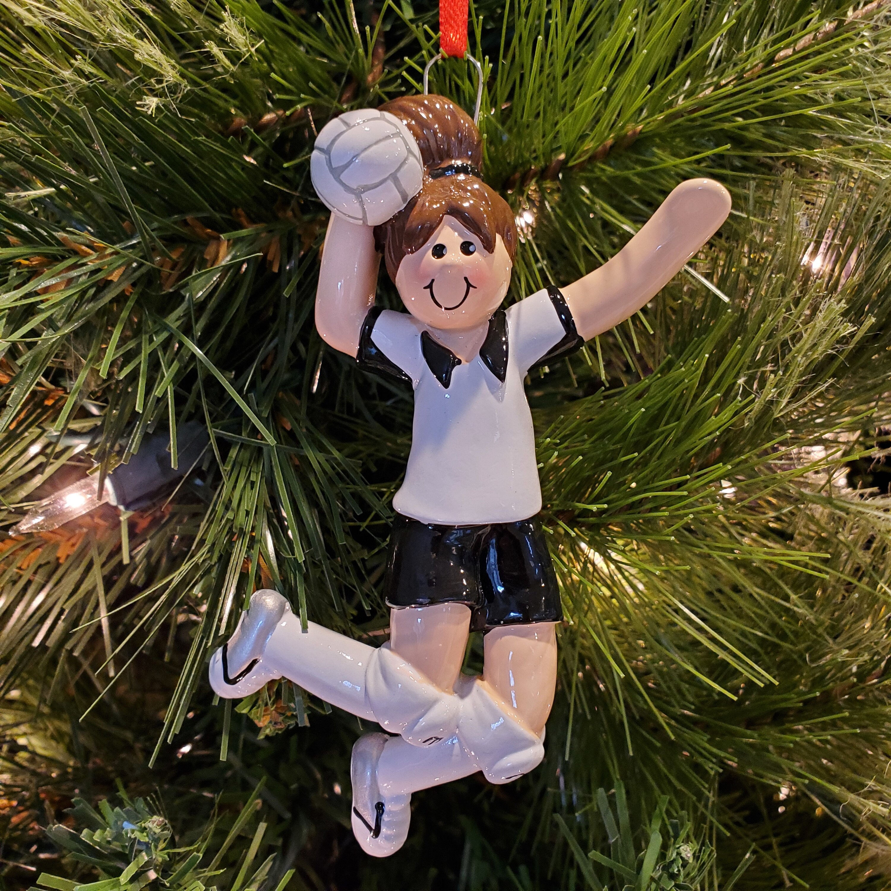 Girl's Volleyball Christmas Ornament Girl's Etsy