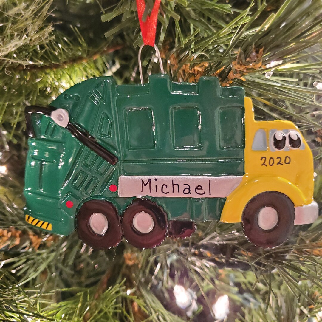Garbage Truck Toy Ornament Garbage Truck Ornament Hand Personalized