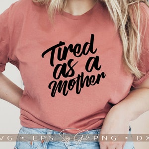 Stanco come una madre Svg, stressato Beato Mama Tee Shirt Grafica, Divertente mamma tazza sublimazione design png, busy mom life sayings Tote Bag Svg