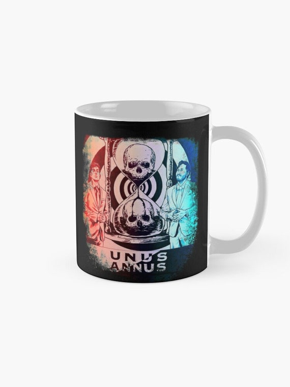 Unus Annus Hourglass Mug 11 OZ /& 15 OZ Mugs Unus Annus Memento Mori Mug