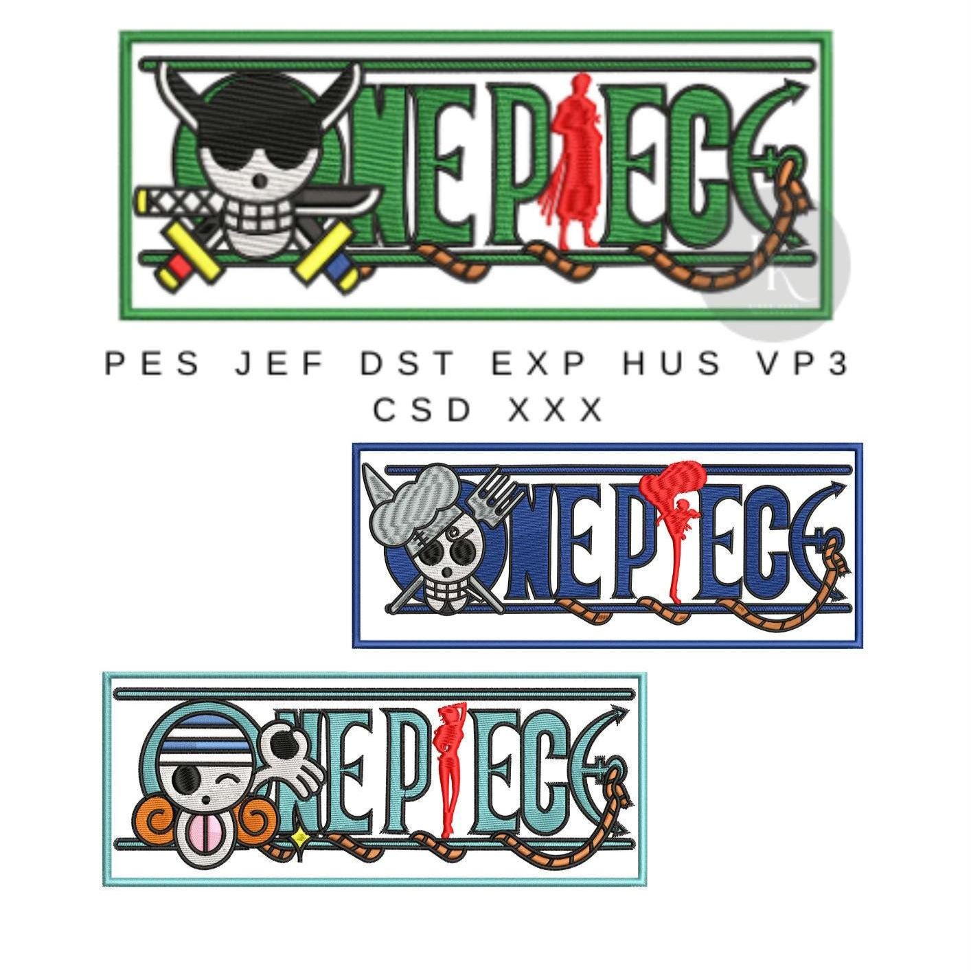 Design Four Anime |manga Embroidery Machine File Pes Jef Dst Vp3