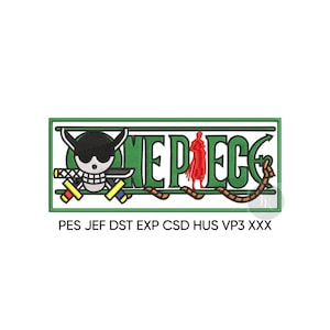 Design Anime Embroidery Machine File Pes Jef Dst Vp3 Exp Hus Csd Xxx Zorro Anime Manga| Pirate |Zorro