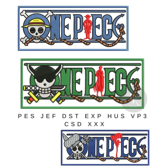 Design Four Anime |manga Embroidery Machine File Pes Jef Dst Vp3