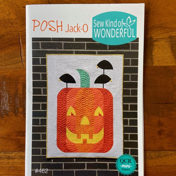 Posh Jack-O Mini Pattern | Sew Kind of Wonderful | 28" x 38"