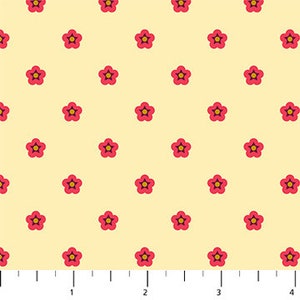 Whimsy in Cream | Wild Abandon by Heather Bailey | Figo Fabrics 90898-11 (Half Yard)