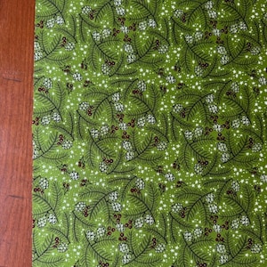 Pine Cones and Stars in Green | Winter Joy Fabric by Cori Dantini (Half Yard)  PWCD099.XGREEN