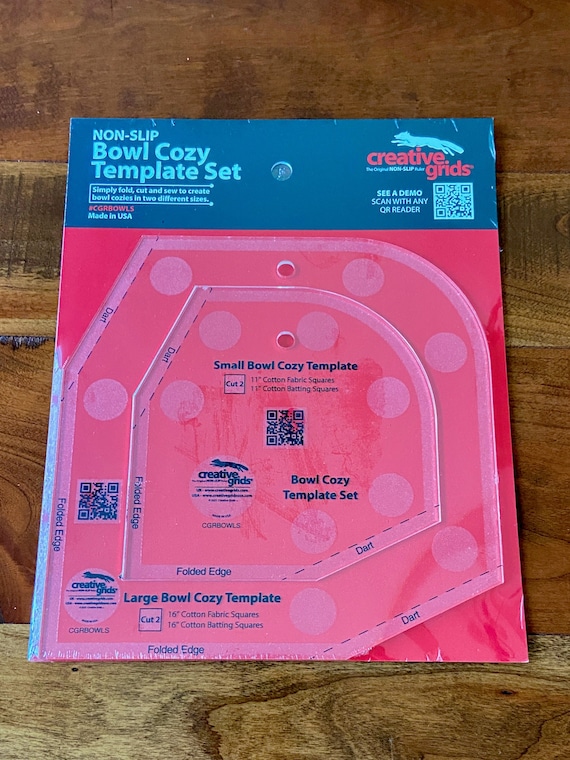 Nonslip Bowl Cozy Template Set Creative Grids Etsy Nonslip Bowl Cozy Template Set Creative Grids Etsy
