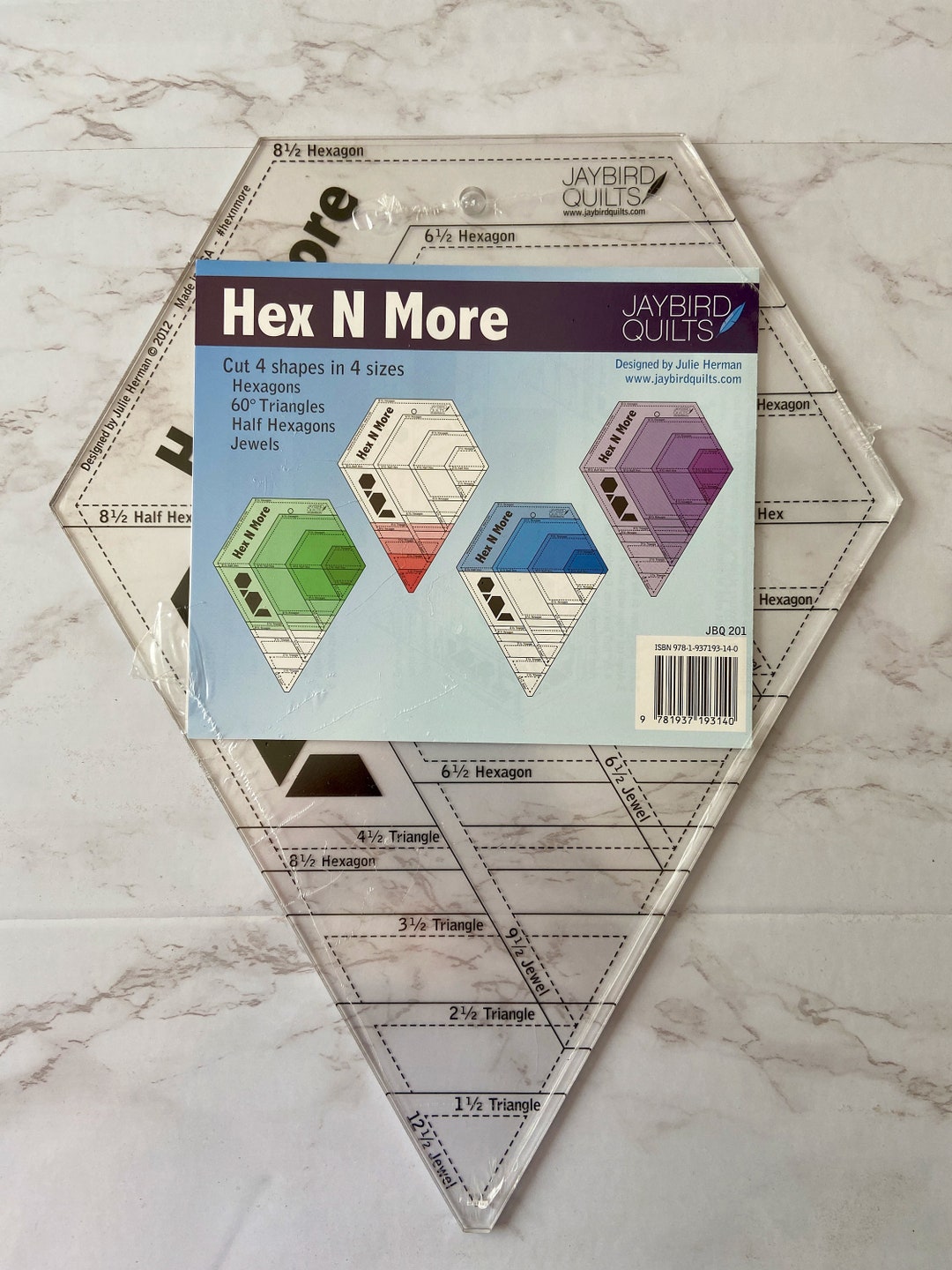 Hex N More Ruler by Jaybird Quilts JBQ 201 Etsy
