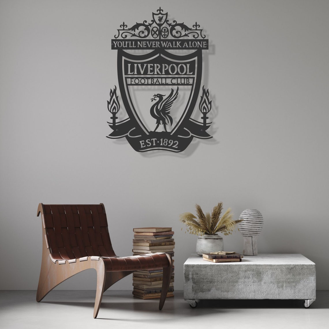 Liverpool Metal Wall ArtPremier League decorsports Etsy