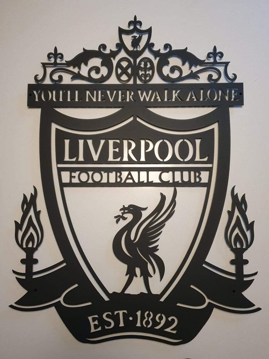 Liverpool Metal Wall ArtPremier League decorsports Etsy