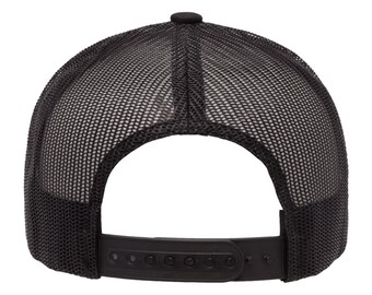 Love Sketches Embroidered Mountain Trucker Snapback Cap – Mesh Back Hat For Men & Women (Charcoal/White) - View #11