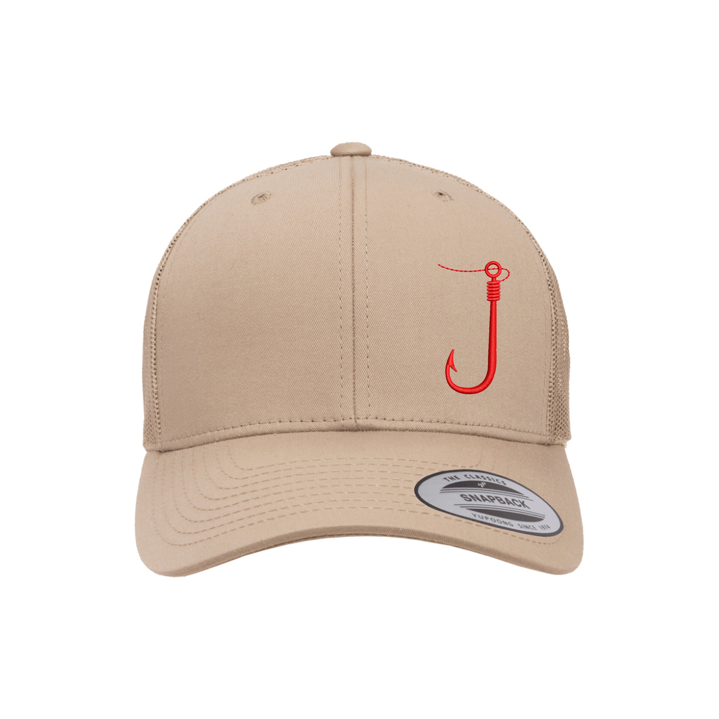 Embroidered Fishing Hook Trucker Cap - Mesh Back Snapback For Men & Women, Sun Protection - View #11