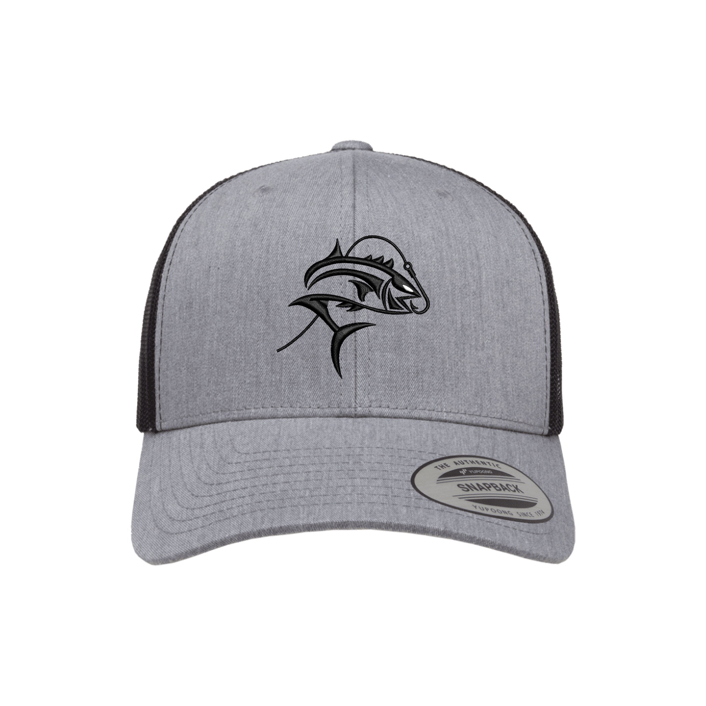 Embroidered Fishing Hook Trucker Cap - Mesh Back Snapback For Men & Women, Sun Protection - View #7