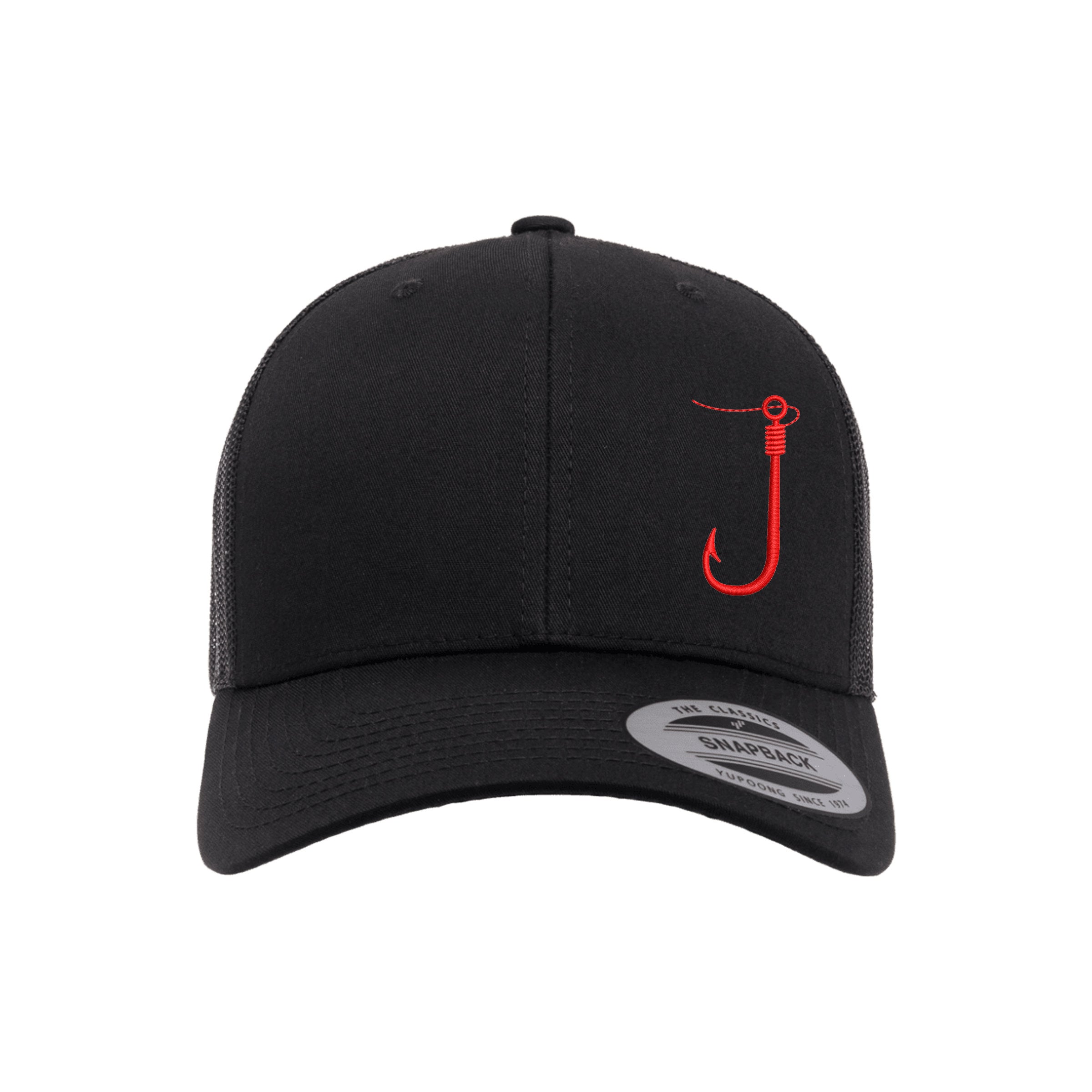 Embroidered Fishing Hook Trucker Cap - Mesh Back Snapback For Men & Women, Sun Protection - View #6