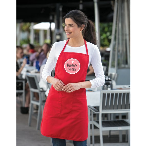 Cooking with Love Bib Apron Two Pockets, chef apron, gifts for mom