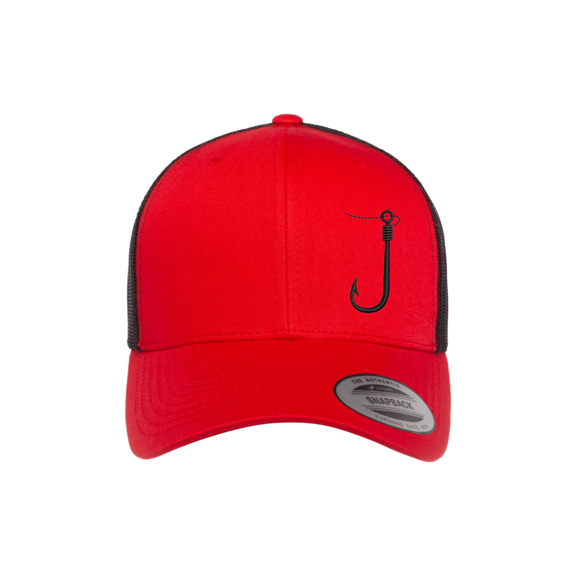 Embroidered Fishing Hook Trucker Cap - Mesh Back Snapback For Men & Women, Sun Protection - View #12