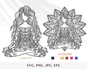 Download Yoga Mandala Svg Etsy