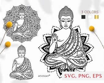 Download Buddha Mandala Svg Etsy